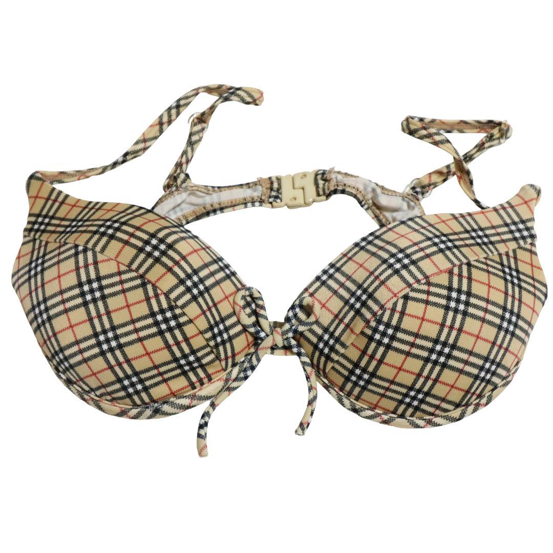 バーバリーブルーレーベル　ビキニ　水着　ノバチェック　4点セット　ポーチ