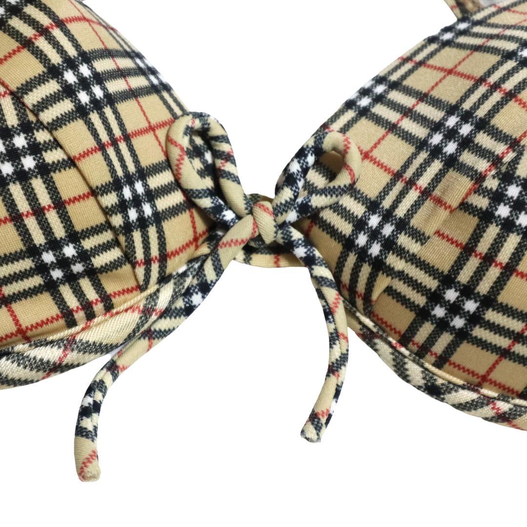 バーバリーブルーレーベル　ビキニ　水着　ノバチェック　4点セット　ポーチ