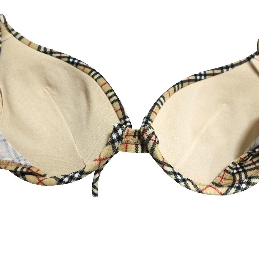 バーバリーブルーレーベル　ビキニ　水着　ノバチェック　4点セット　ポーチ