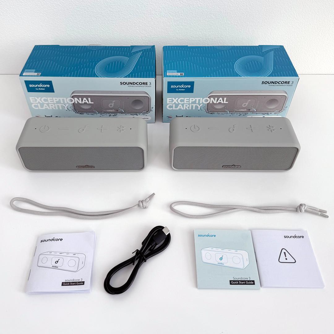 Anker Soundcore 3 グレー・ワイヤレススピーカー・美品2個セット