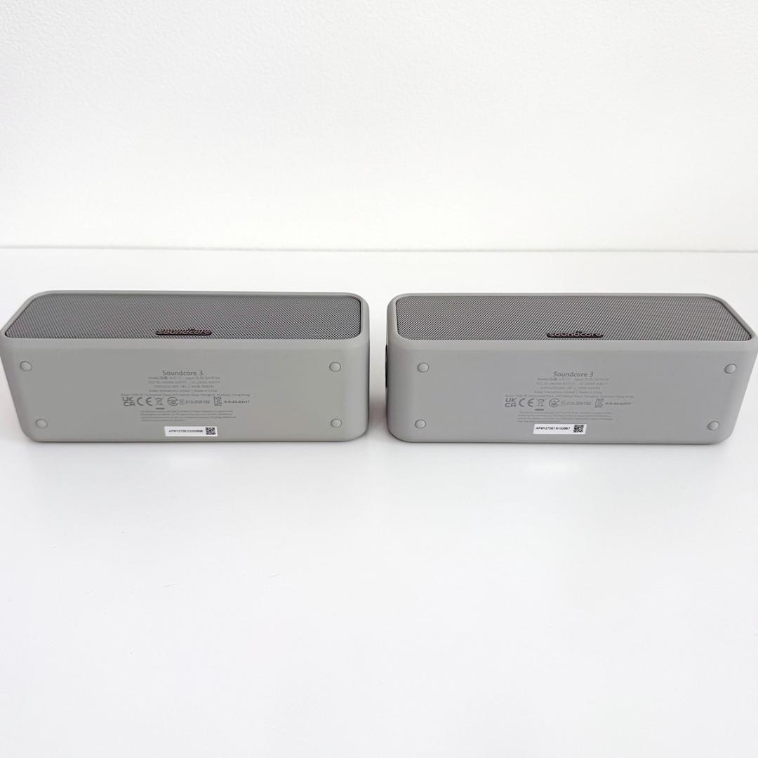 Anker Soundcore 3 グレー・ワイヤレススピーカー・美品2個セット