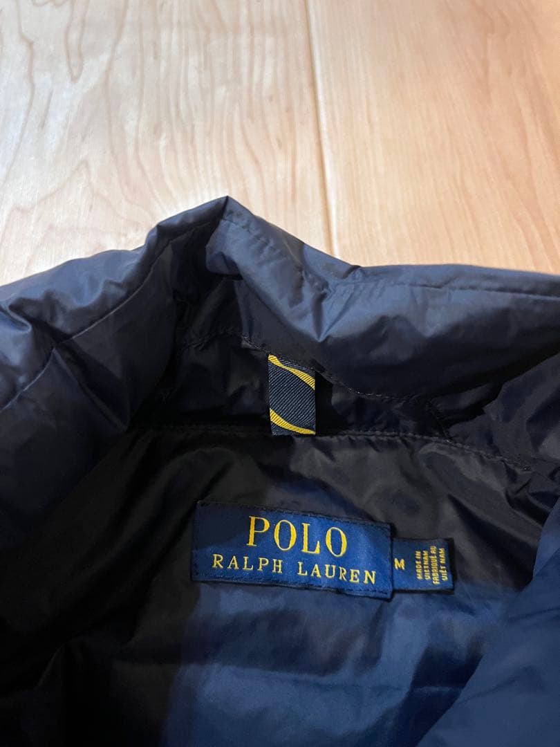 【当日または翌日発送】 Polo ラルフローレン ネイビー ダウンベスト M