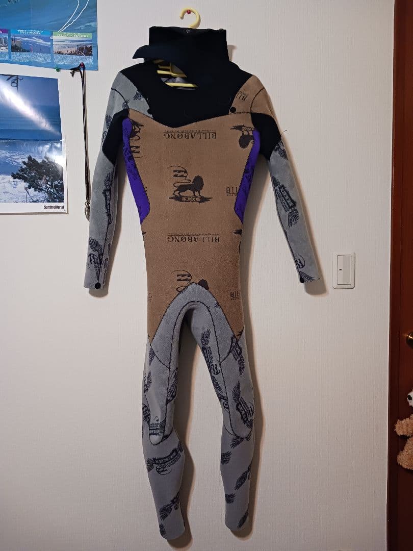 Billabong　セミドライ　裏起毛　5×３ミリ　K