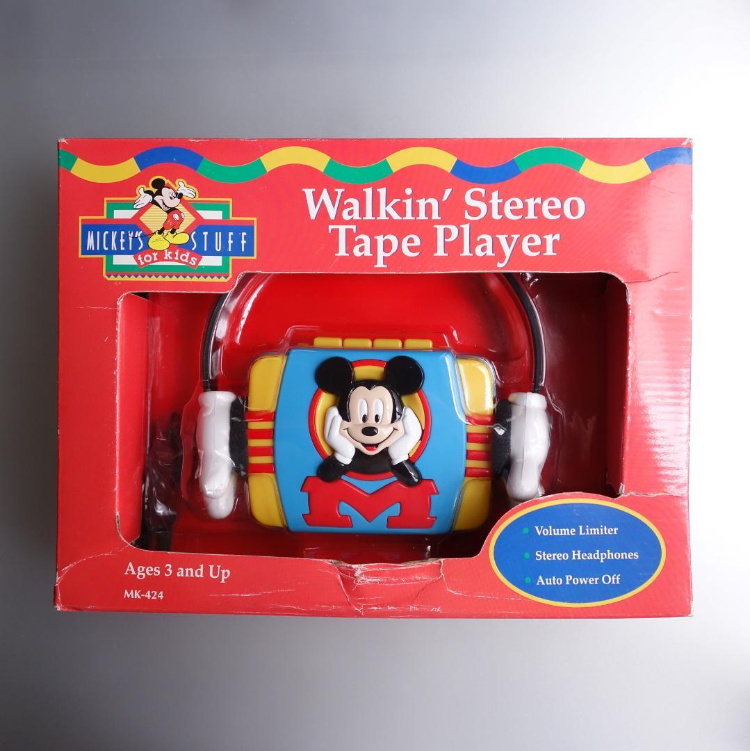 【未開封品】ディズニー レトロ ミッキー カセットテーププレーヤー ヘッドホン