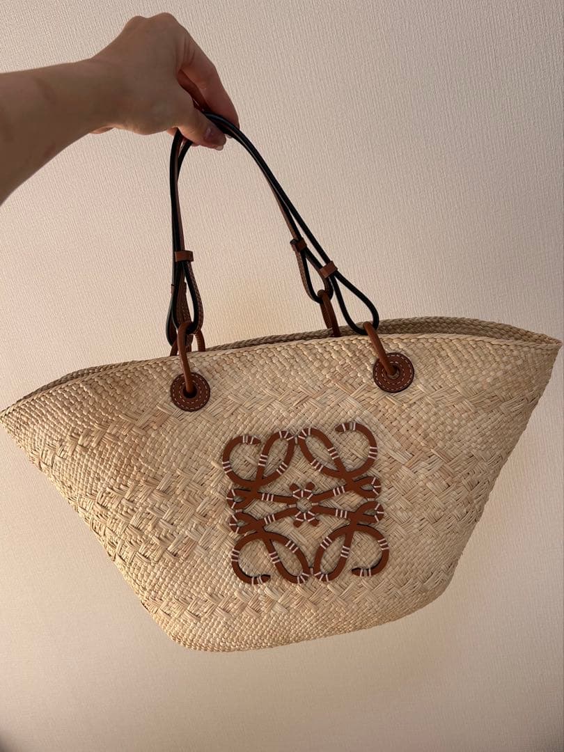 【エマ】LOEWE / ロエベ アナグラムバスケットバッグ　ミディアム