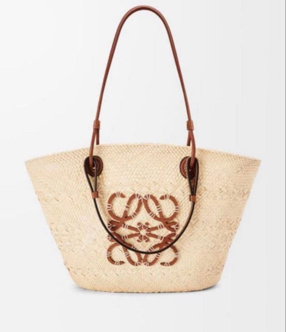 【エマ】LOEWE / ロエベ アナグラムバスケットバッグ　ミディアム