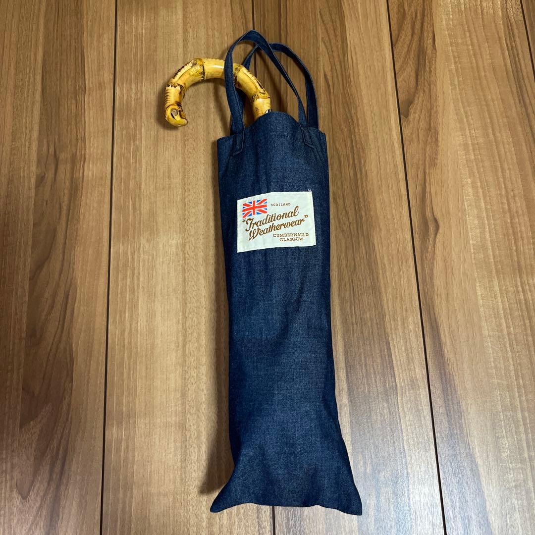 【美品】トラディショナルウェザーウェア 日傘　デニム