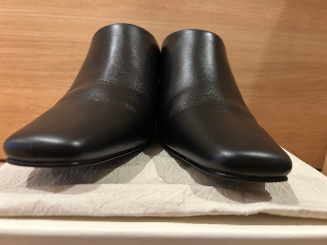 靴 TODAYFUL Squaretoe Leather Sabot