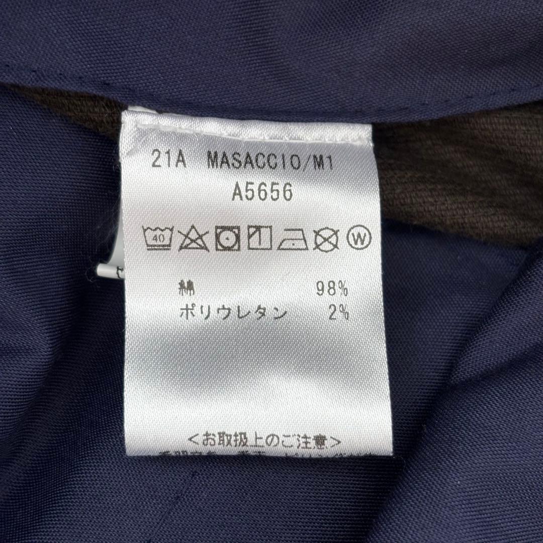 【美品】ジャブスアルキヴィオ マサッチョ コーデュロイブラック 永久クリース46