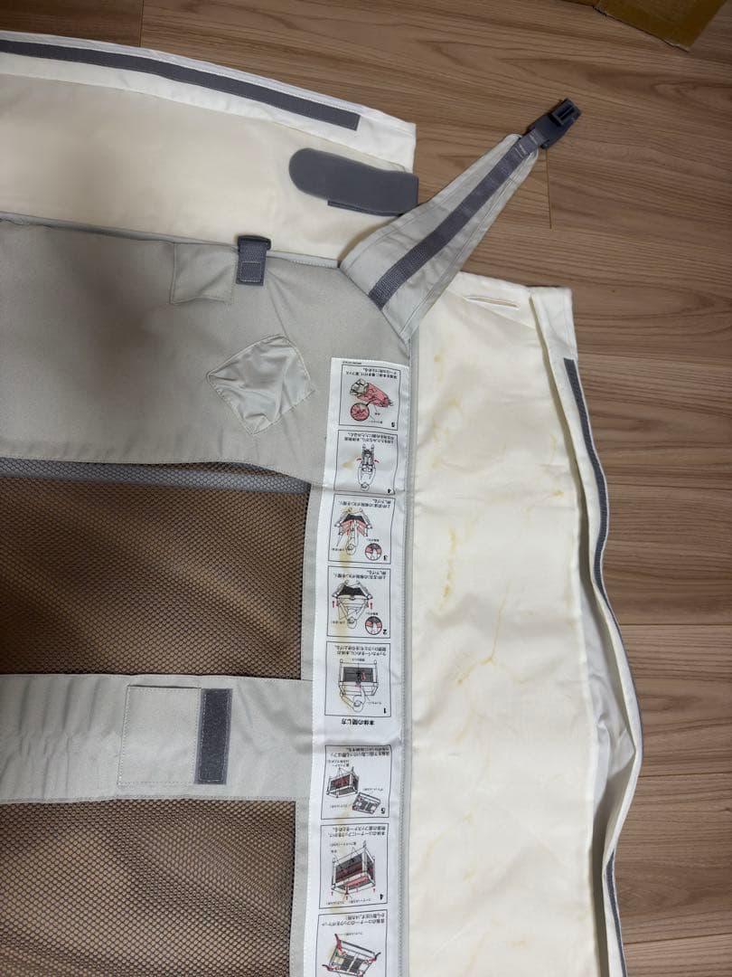 【良品格安】Aprica ベビーベッド ココネルエアー AB グレーベアー