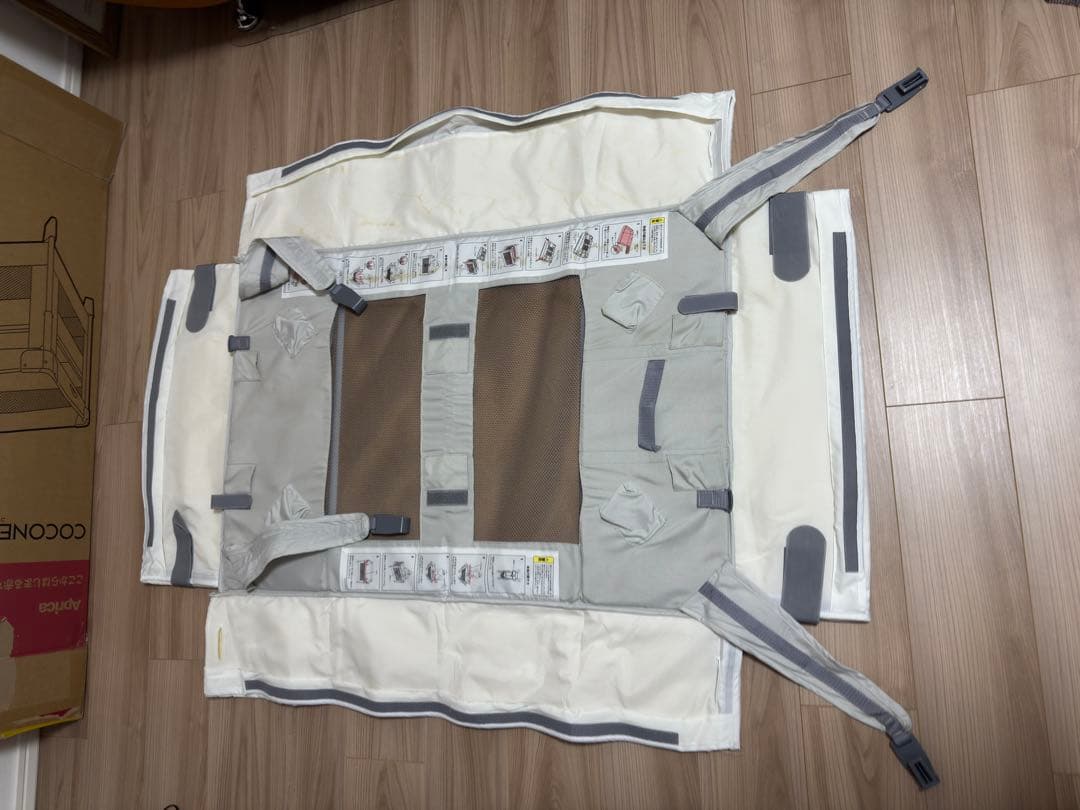 【良品格安】Aprica ベビーベッド ココネルエアー AB グレーベアー