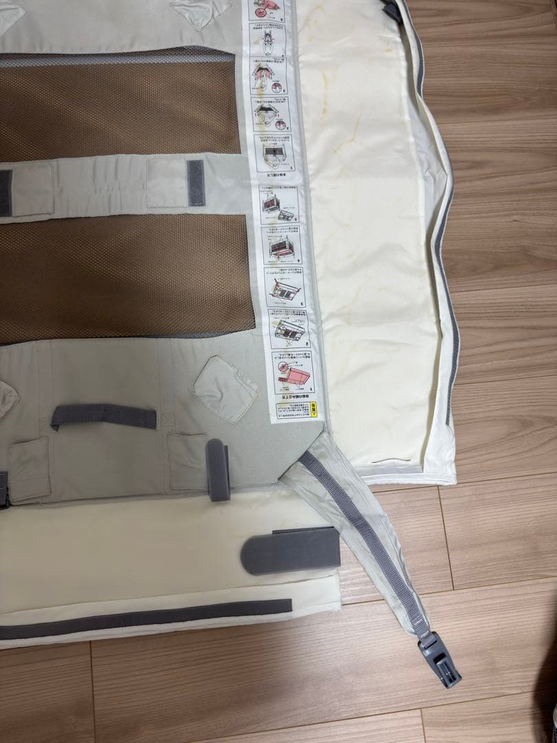 【良品格安】Aprica ベビーベッド ココネルエアー AB グレーベアー