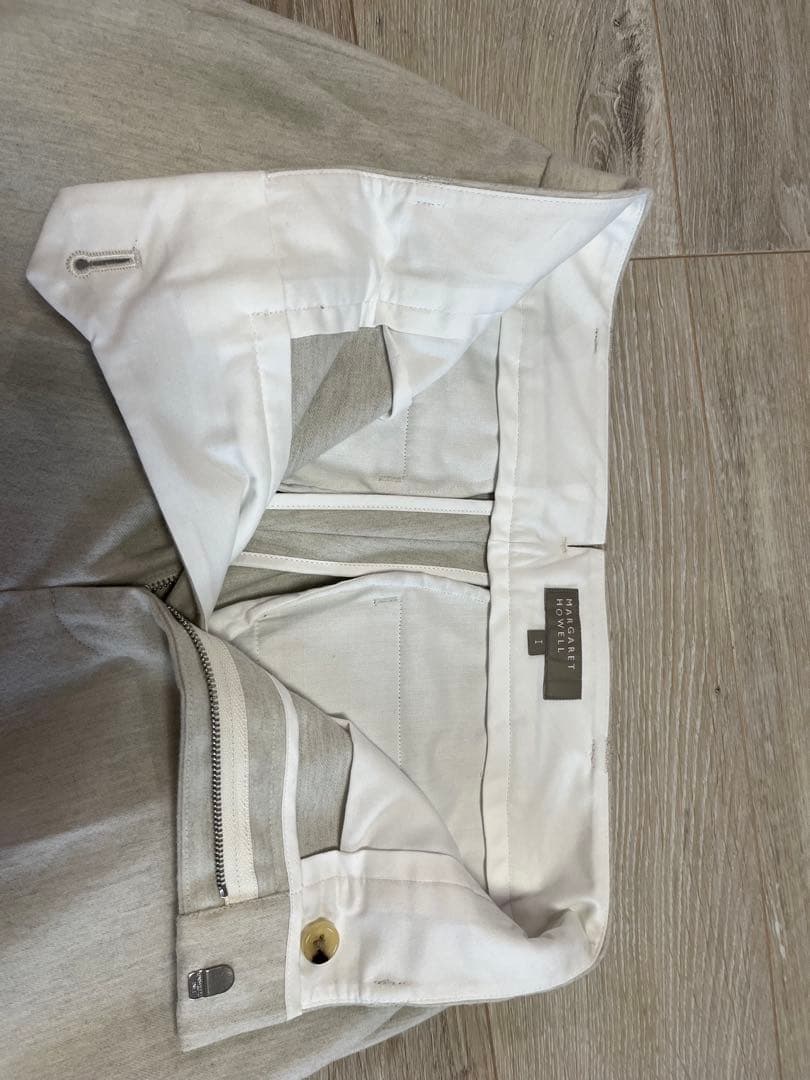 マーガレットハウエル　ワイドトラウザーズ　ウールカシミア　サイズ1