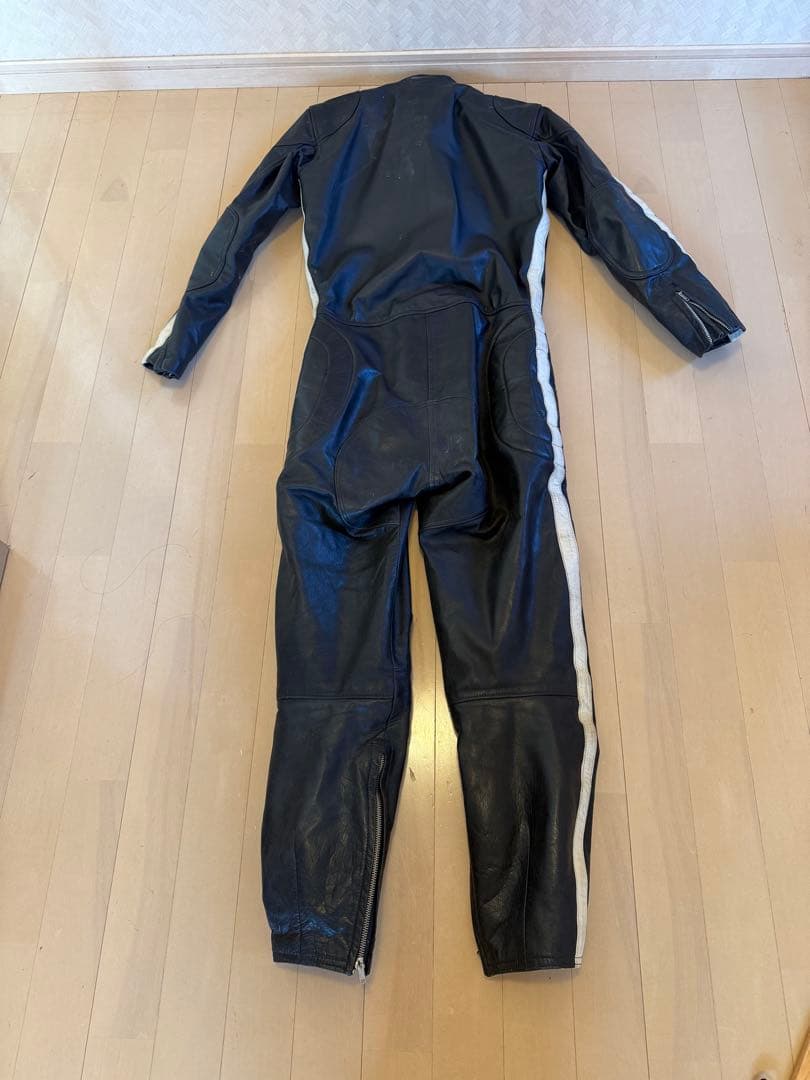 ビンテージ　コミネ　革ツナギ　レザー　バイクウェア　旧車　Sサイズ相当