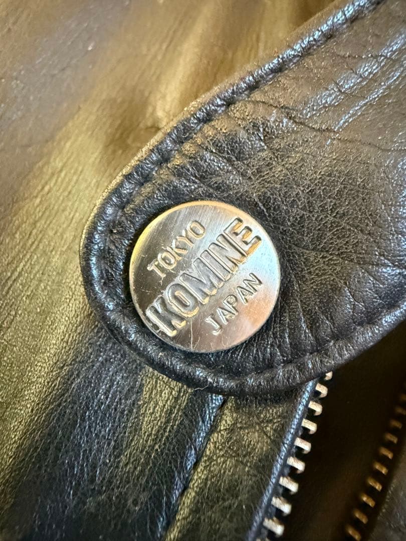 ビンテージ　コミネ　革ツナギ　レザー　バイクウェア　旧車　Sサイズ相当