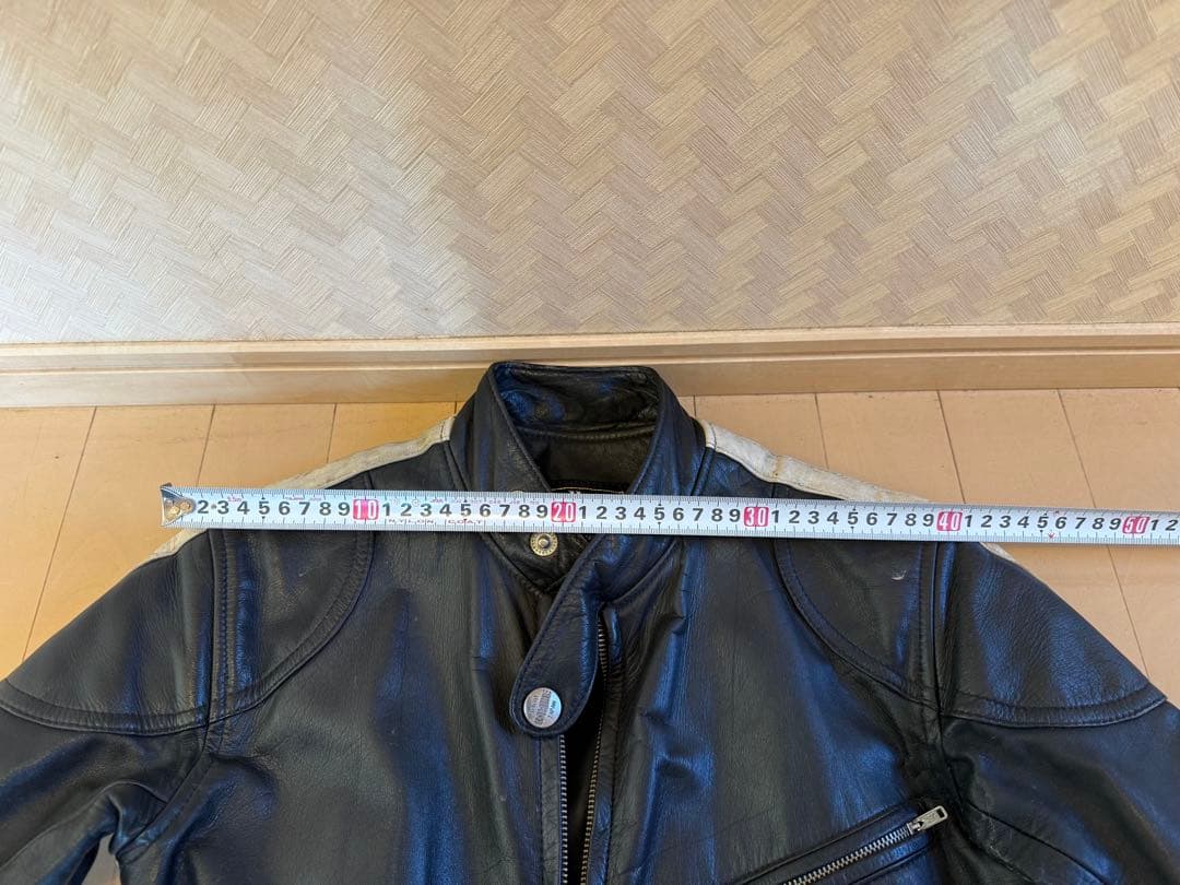 ビンテージ　コミネ　革ツナギ　レザー　バイクウェア　旧車　Sサイズ相当