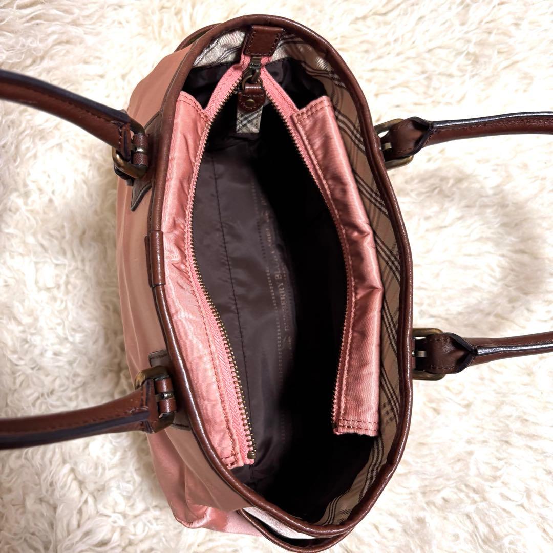 【極美品】バーバリーブルーレーベル　ハンドバッグ　レザー　スタッズ　稀少