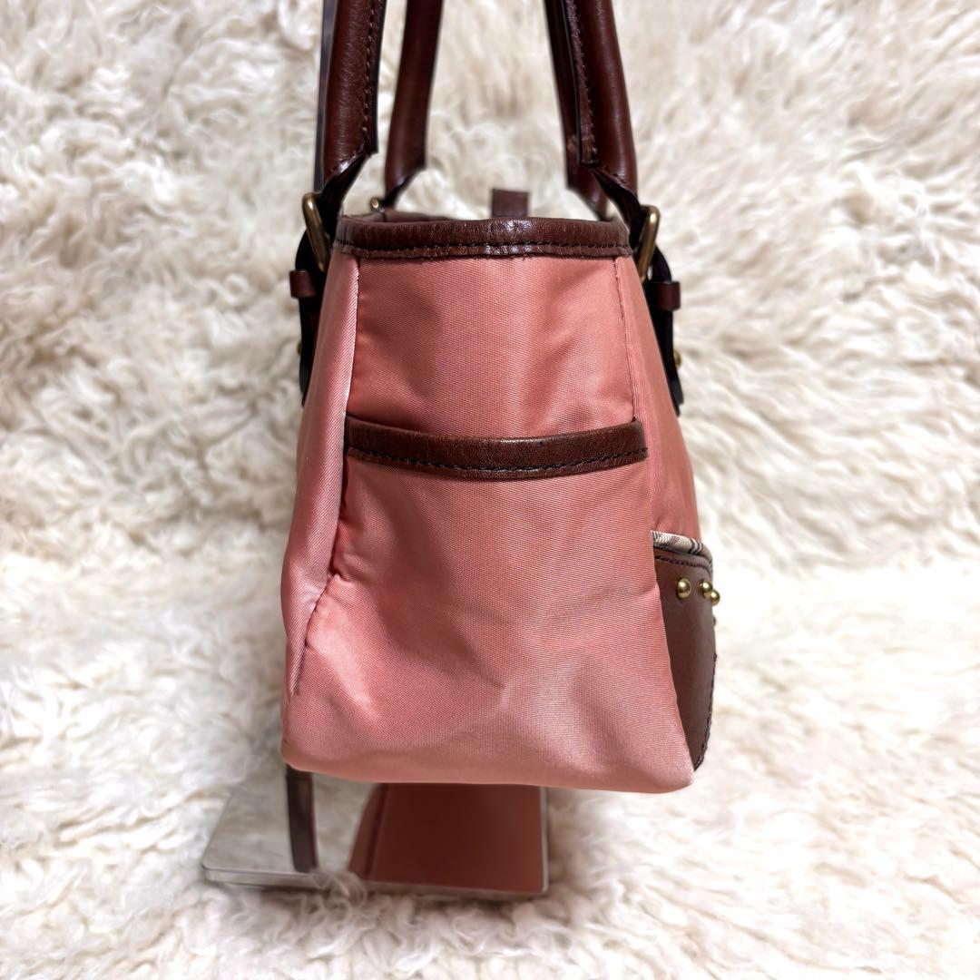 【極美品】バーバリーブルーレーベル　ハンドバッグ　レザー　スタッズ　稀少