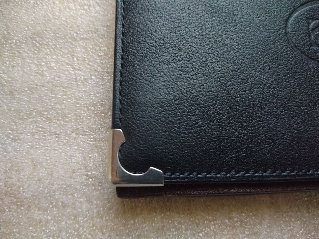 Cartierブラックレザー名刺入れ