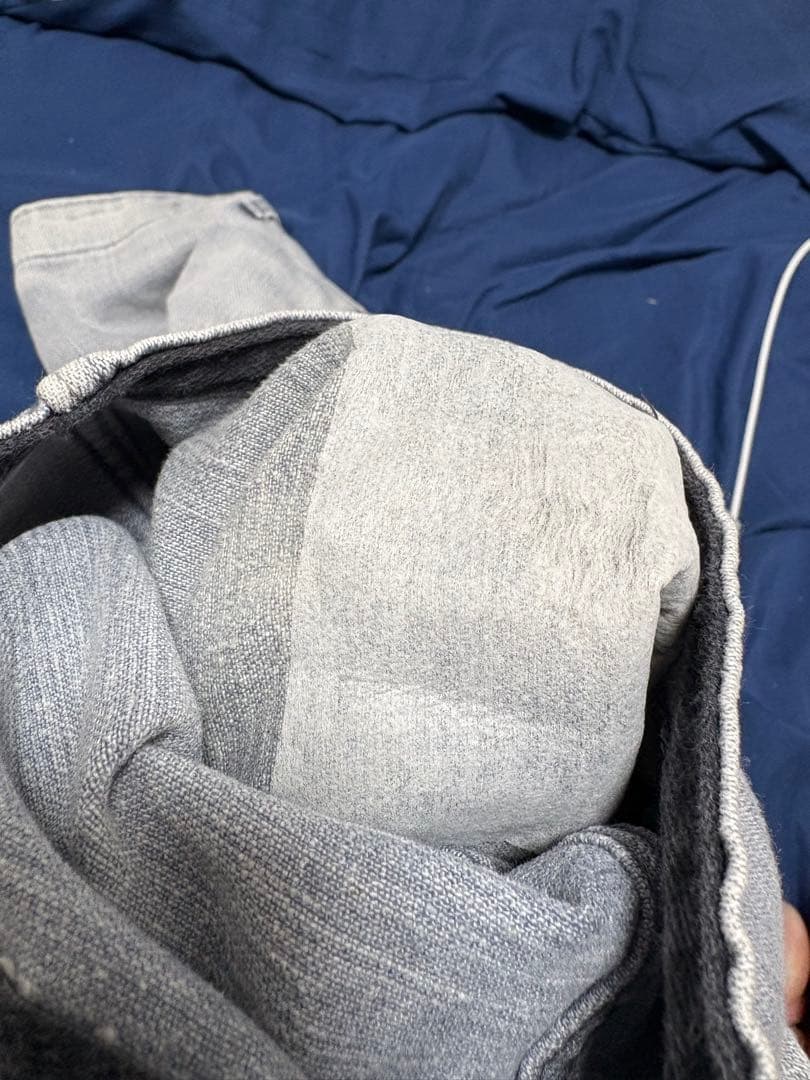 \"鬼焼けサンフェード\" ナス紺 ラベンダー ユーロヴィンテージ ワークパンツ