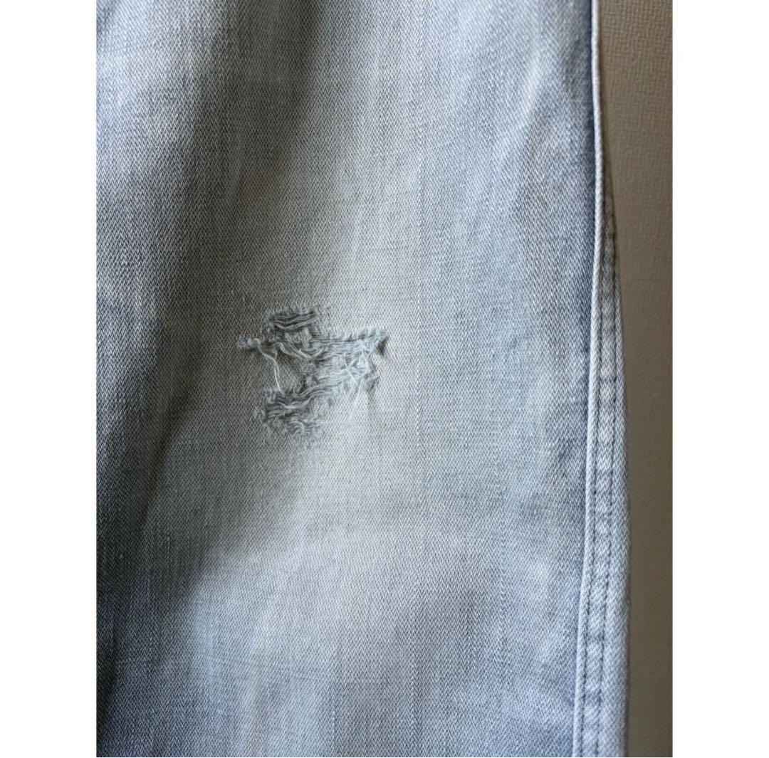 \"鬼焼けサンフェード\" ナス紺 ラベンダー ユーロヴィンテージ ワークパンツ