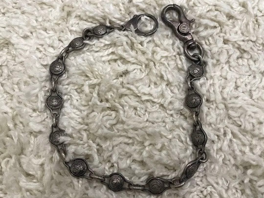 Versace シルバー ウォレットチェーン