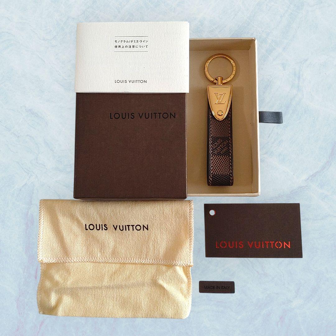 LOUIS VUITTON ポルトクレドラゴンヌ エベヌ ダミエ キーホルダー