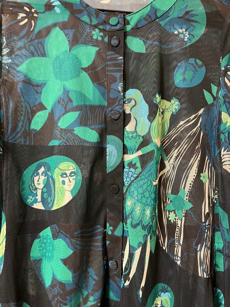 トクコプルミエヴォル　チュニックブラウスリボン付