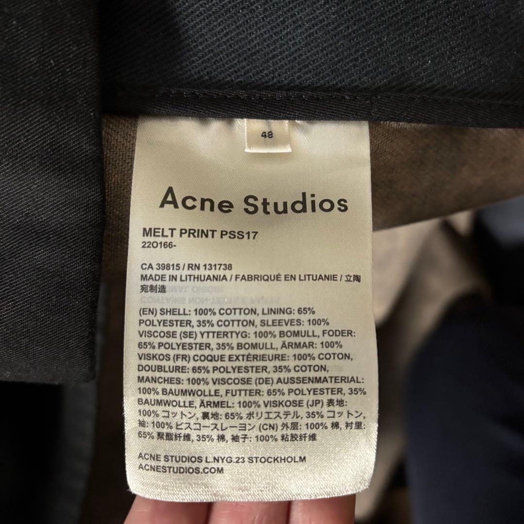Acne Studios アクネストゥディオズ　総柄モッズコート 48