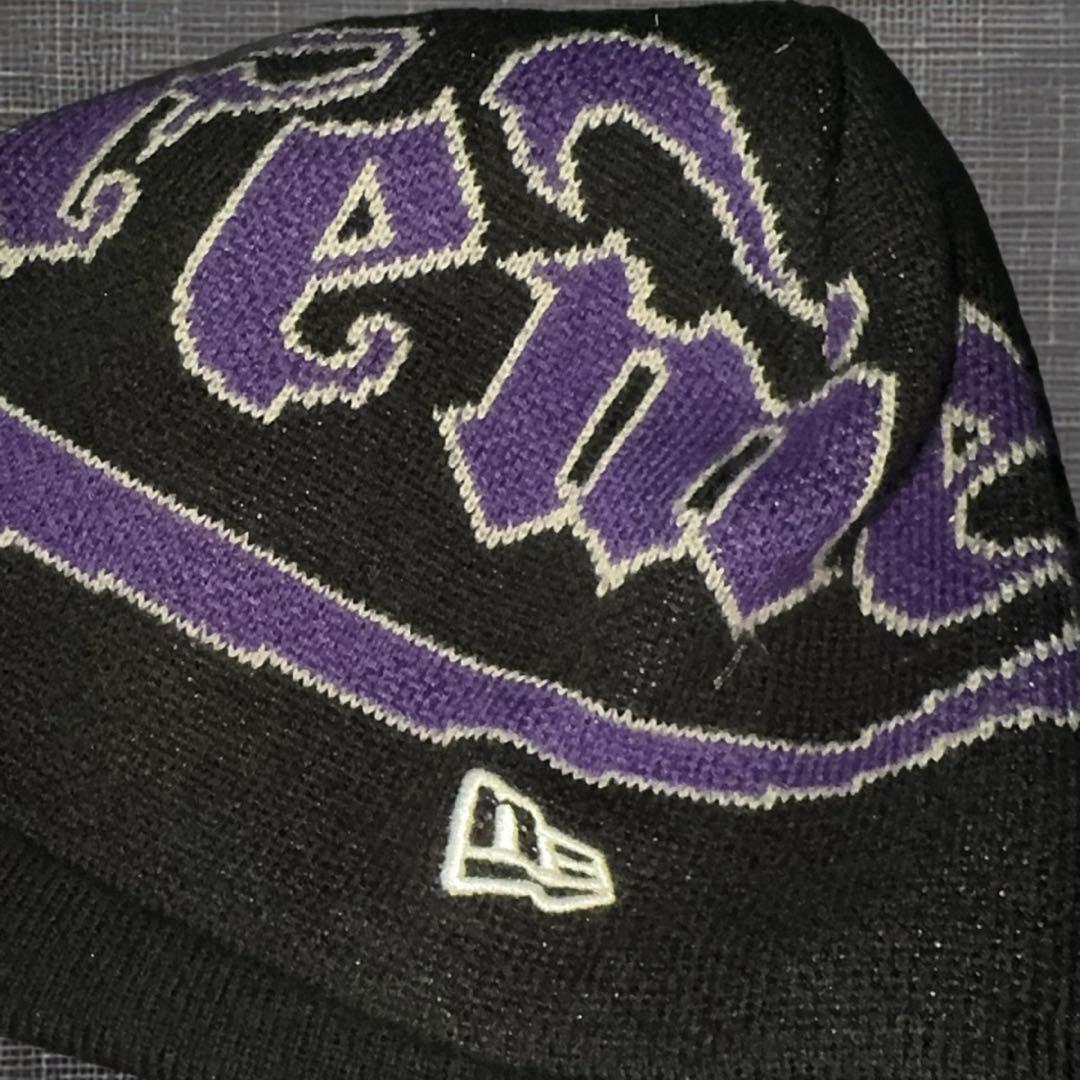 帽子 Supreme New Era Accent Beanie Navy FW24