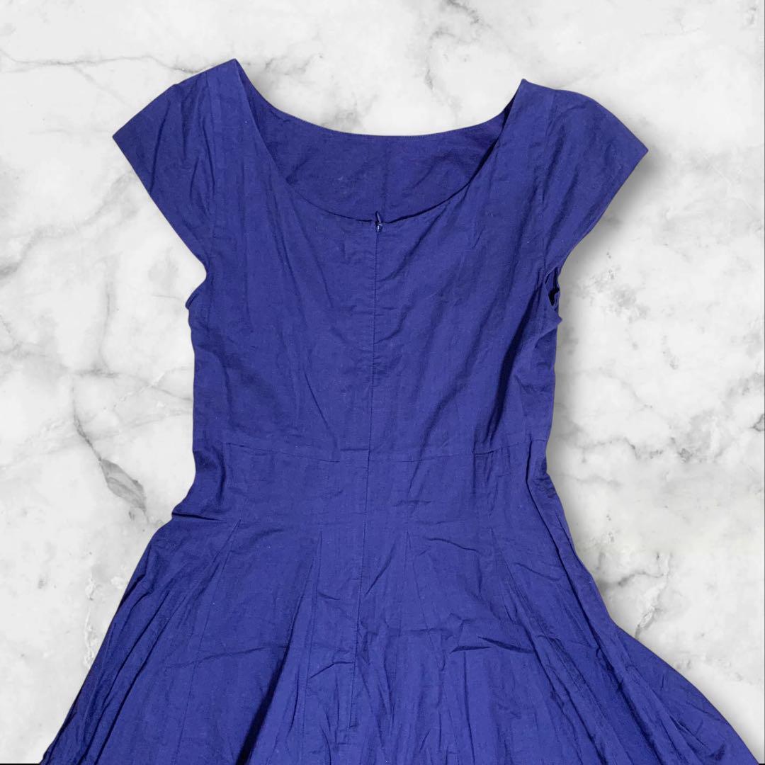 【超人気モデル⭐︎】マリハ 月の夢のドレス ワンピース コットン 38 紺