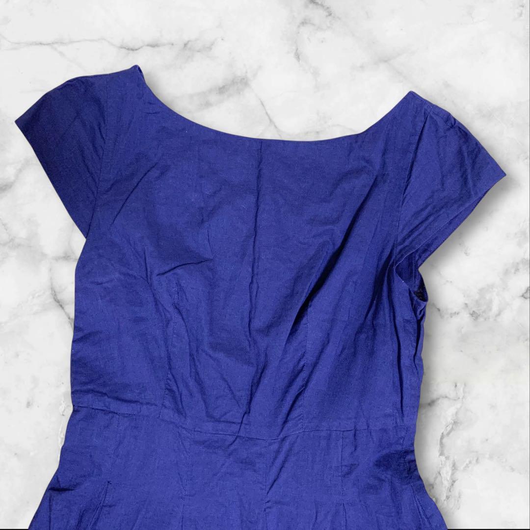 【超人気モデル⭐︎】マリハ 月の夢のドレス ワンピース コットン 38 紺