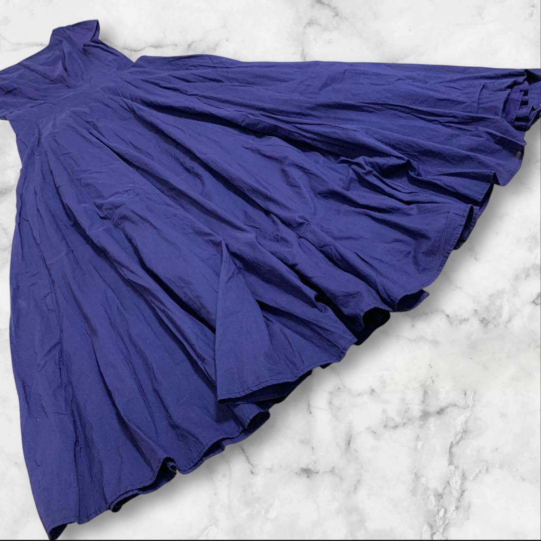 【超人気モデル⭐︎】マリハ 月の夢のドレス ワンピース コットン 38 紺