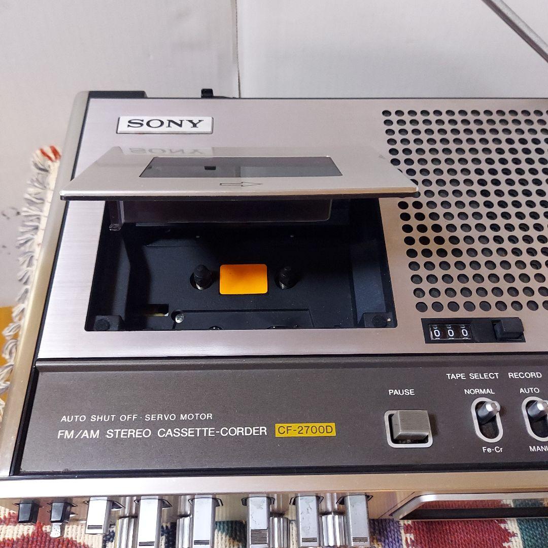 SONY CF-2700D ステレオカセットコーダーデンスケ希少品