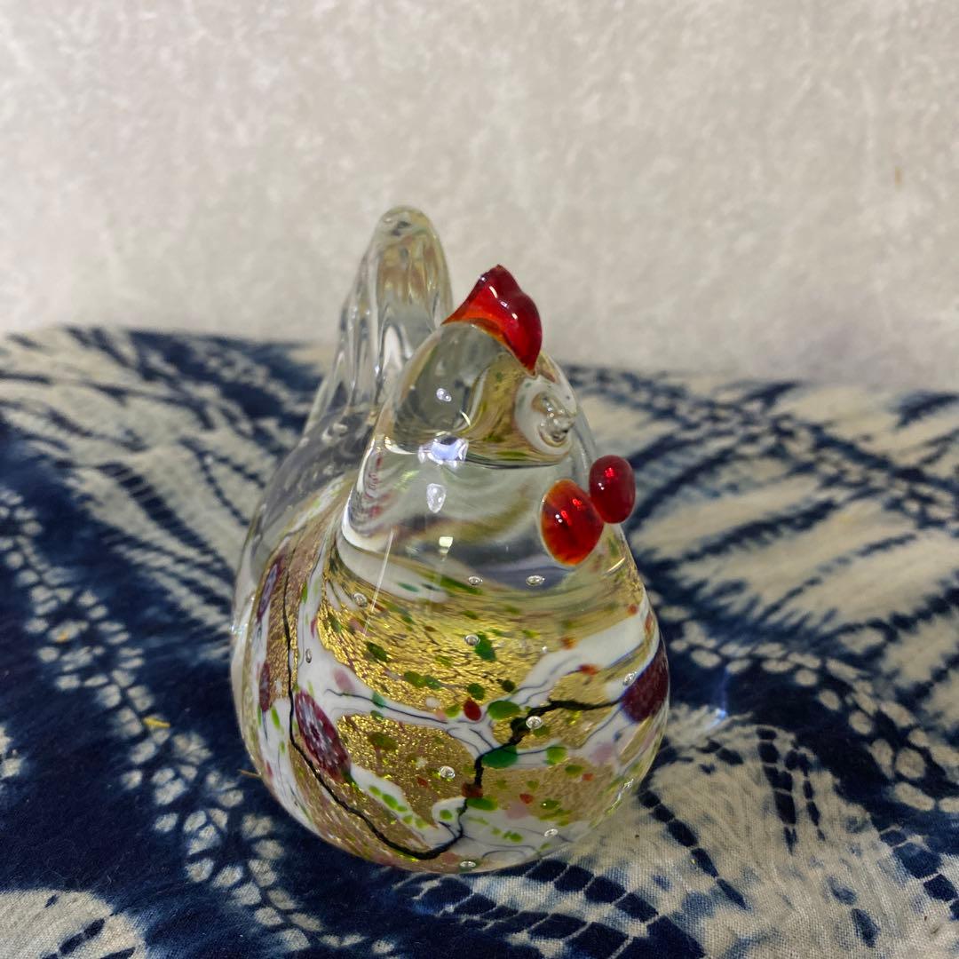 黒木国昭　硝子　鶏　欠け有り