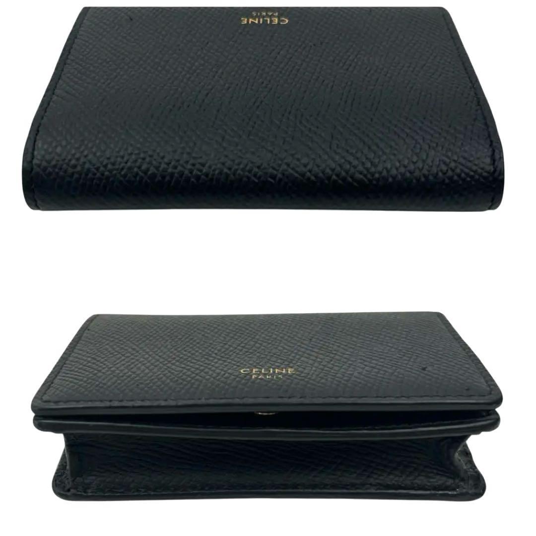 【美品】セリーヌ CELINE カードケース 名刺入れ レザー ブラック