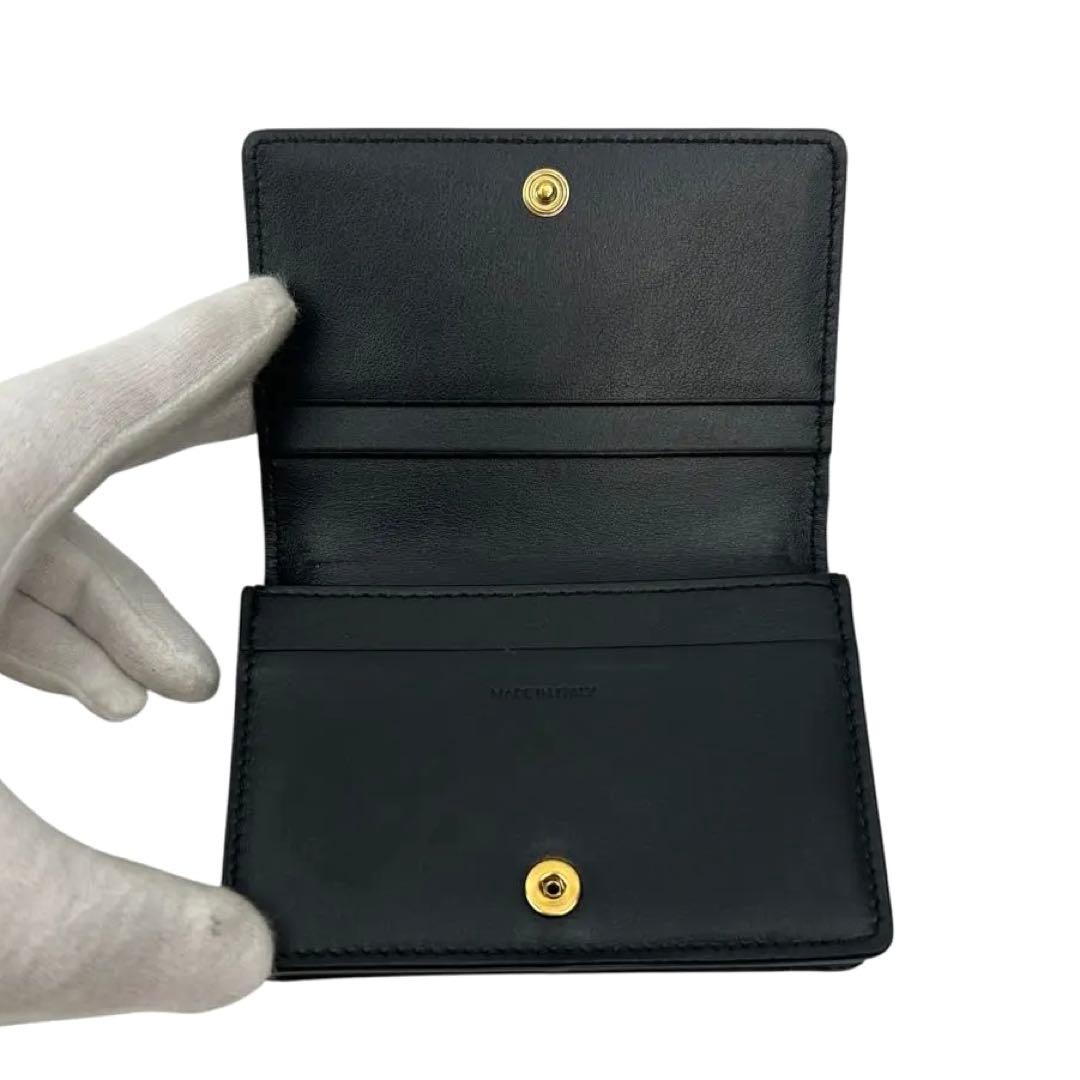 【美品】セリーヌ CELINE カードケース 名刺入れ レザー ブラック