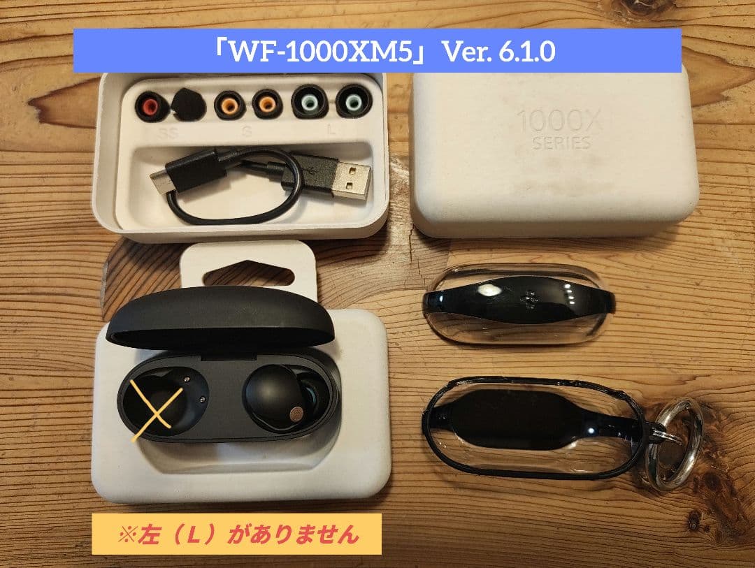 【右耳＋ケース】SONY WF-1000XM5 （Spigenケース付）