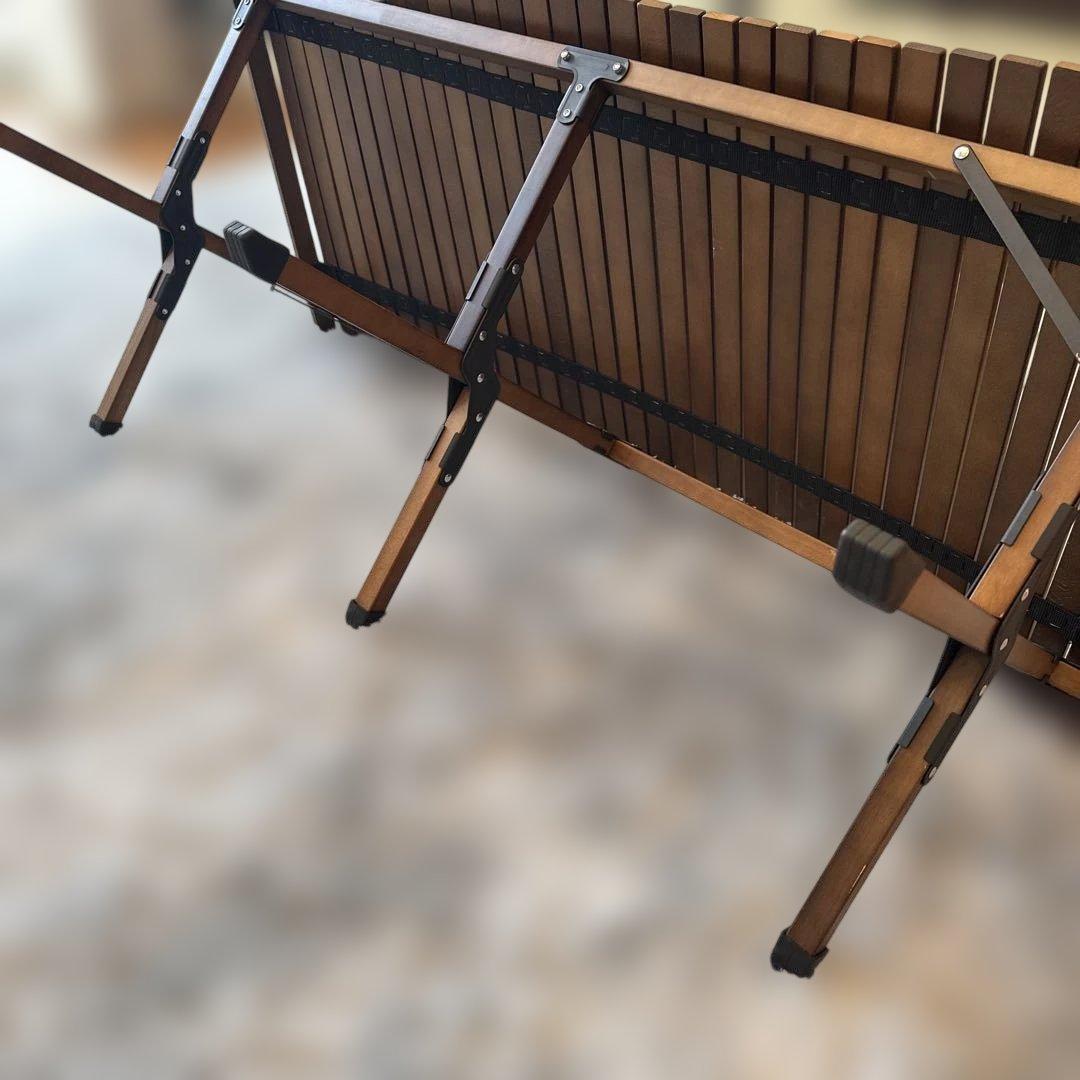 Hilanderロールトップテーブル 120cm ダークブラウン