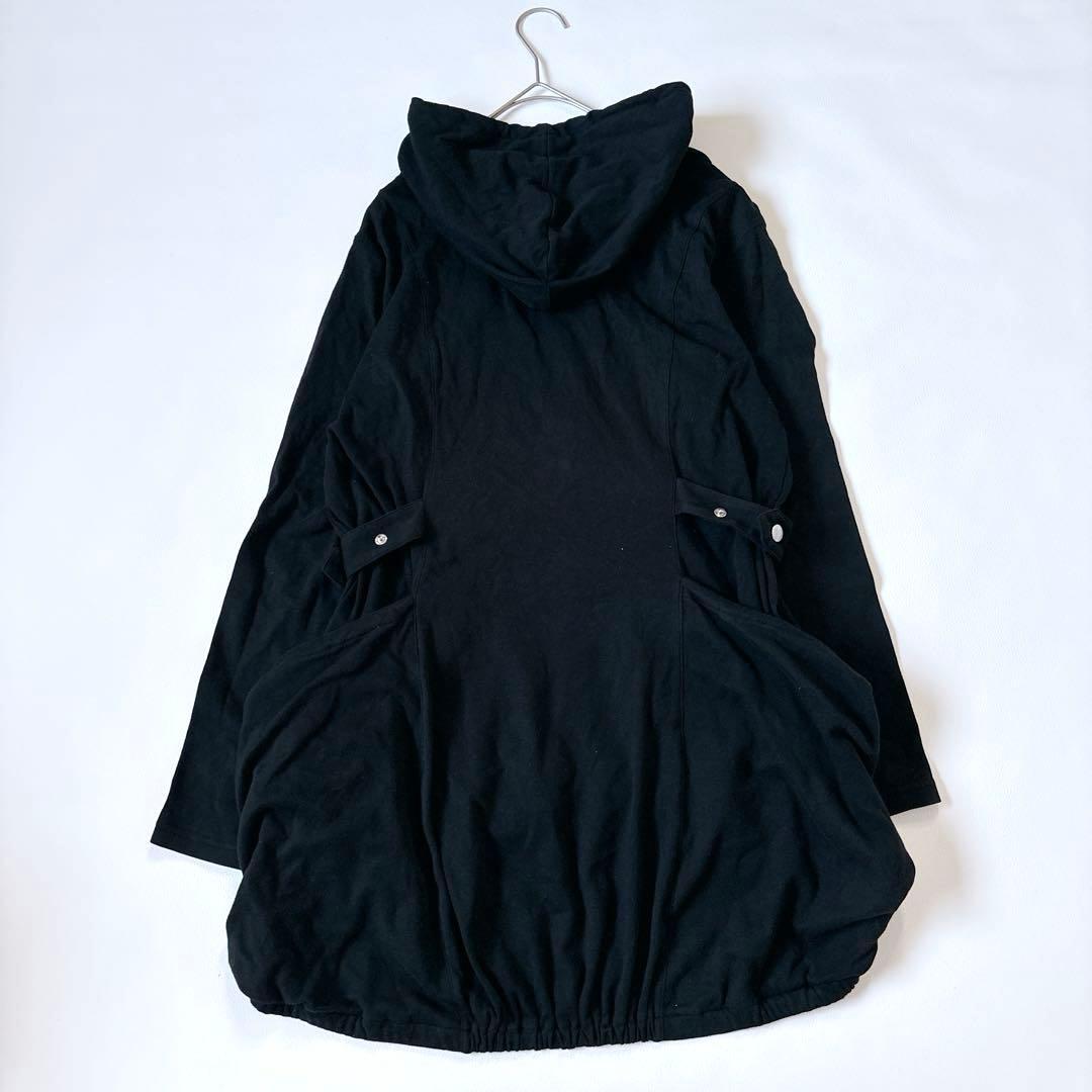 美品♡ブラックピースナウ ジップパーカー コットン ブラック y2k レア M