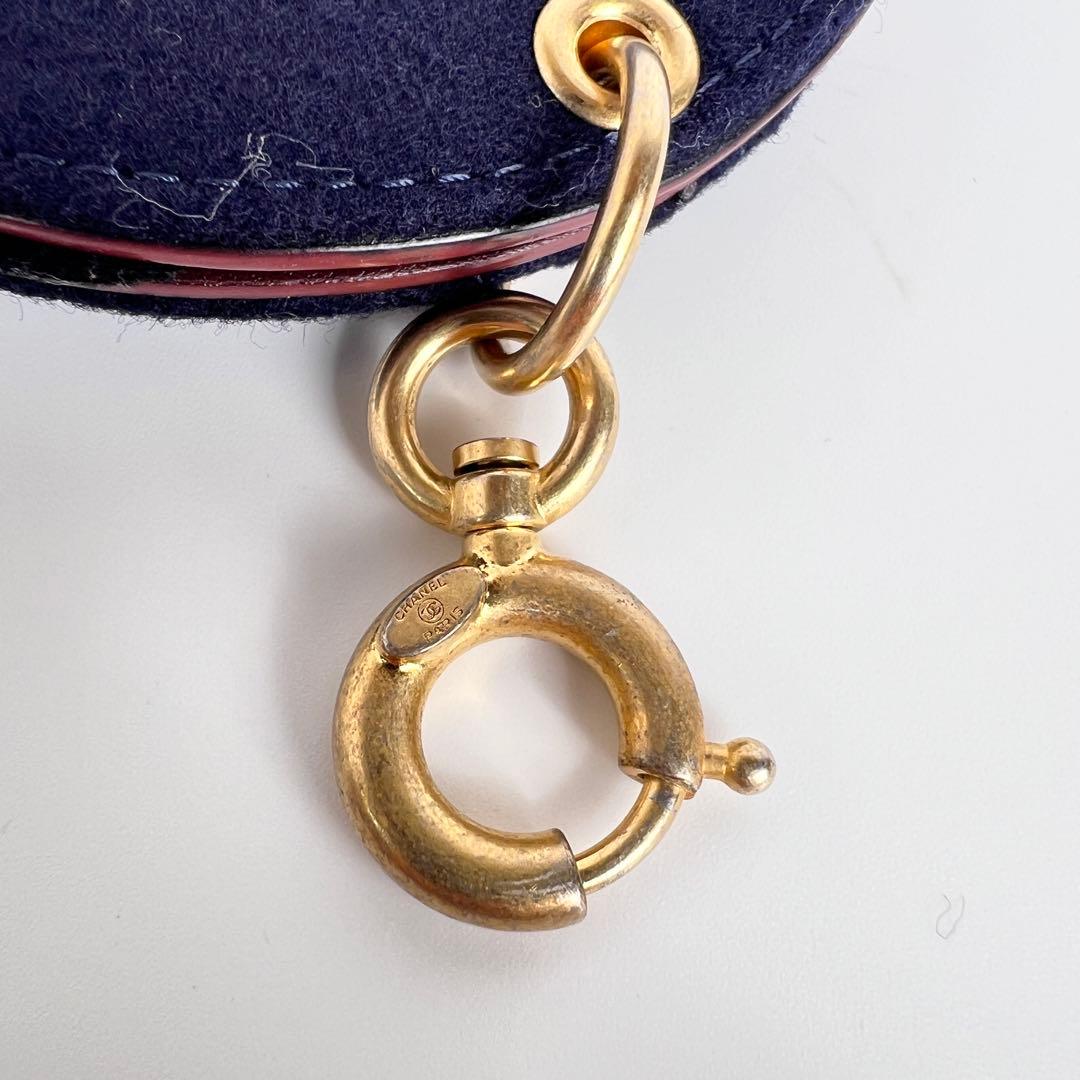 【極美品】シャネル　パリ ハンブルク チャーム ウール ポケットミラー