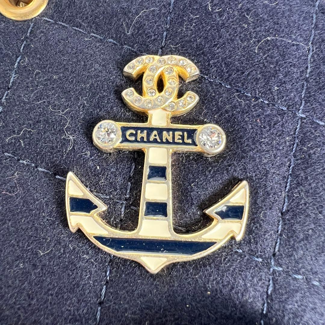 【極美品】シャネル　パリ ハンブルク チャーム ウール ポケットミラー