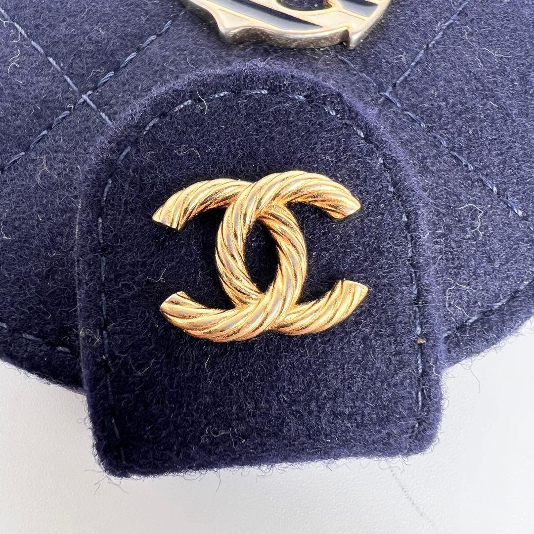 【極美品】シャネル　パリ ハンブルク チャーム ウール ポケットミラー