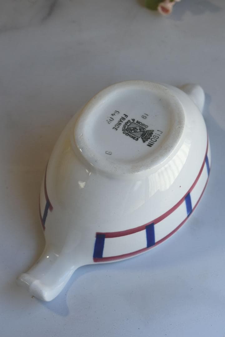 未使用　サルグミンヌ　バスク柄　ピシェ　クレミエ　フランスアンティーク