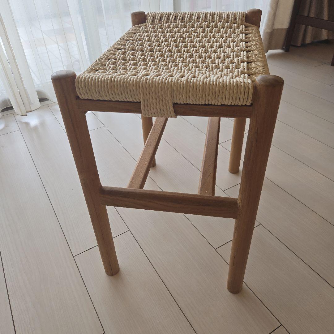 ナチュラル　ペーパーコード　ウッドスツール