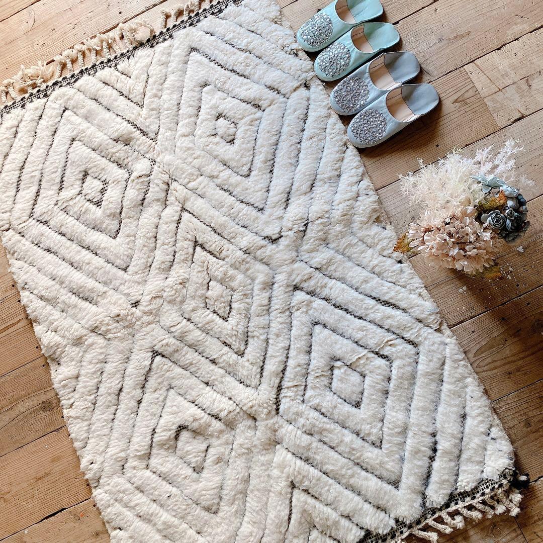 モロッコ ベニワレン Beniourain ラグ 約98×147cm