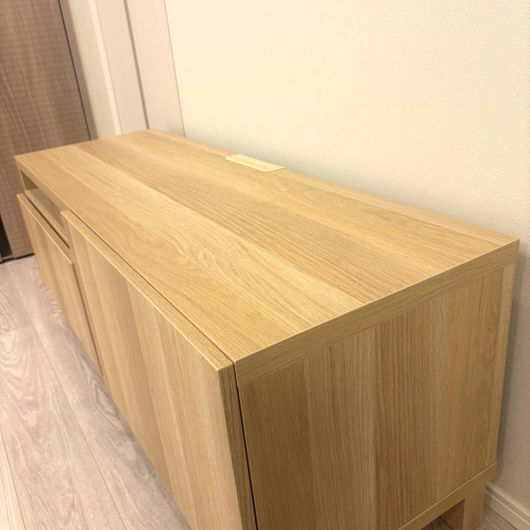 IKEA キャビネット収納 テレビ台 BESTA ベストー オークカラー
