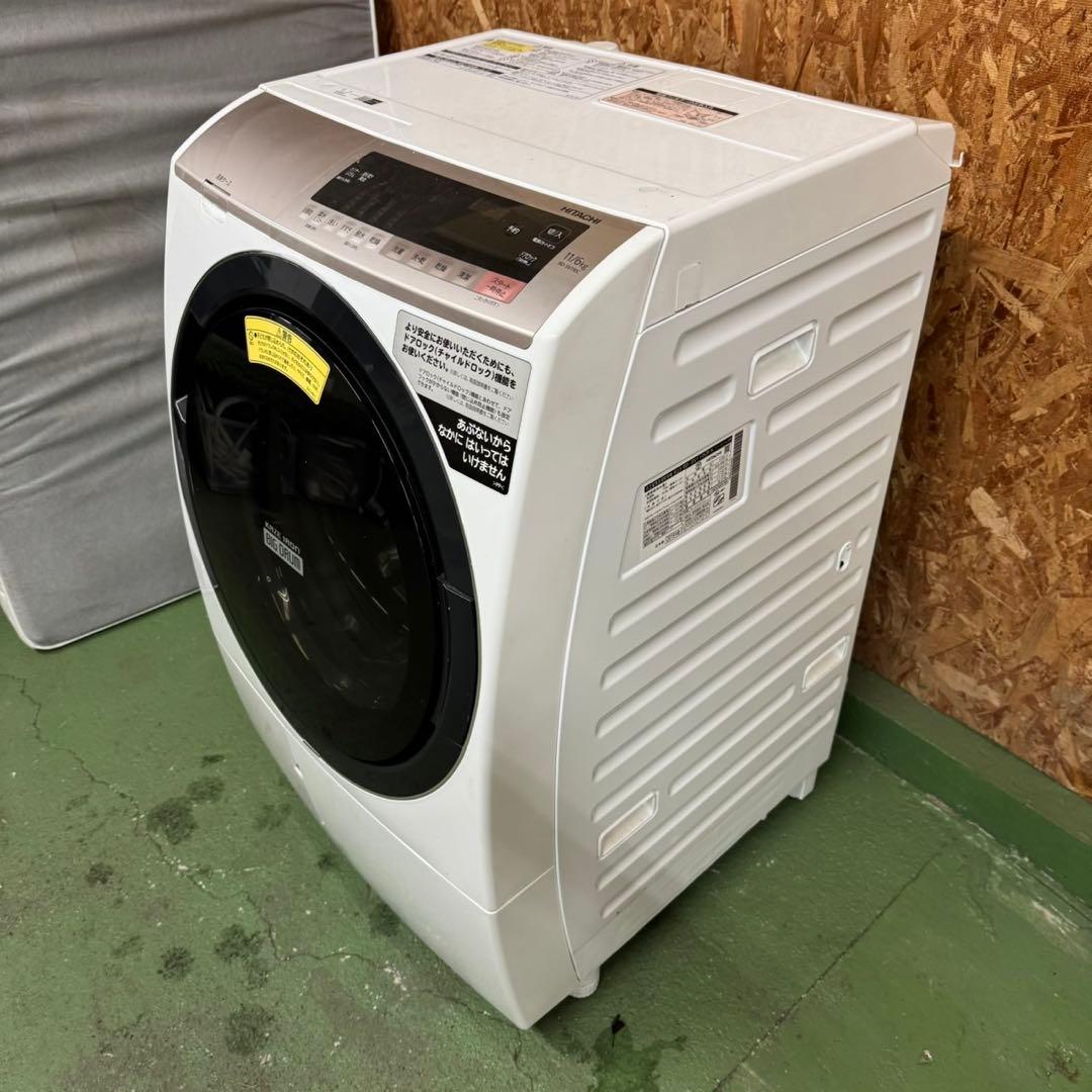 252★2019年製★日立　ドラム式洗濯機　11KG 熱乾燥　一人暮らし
