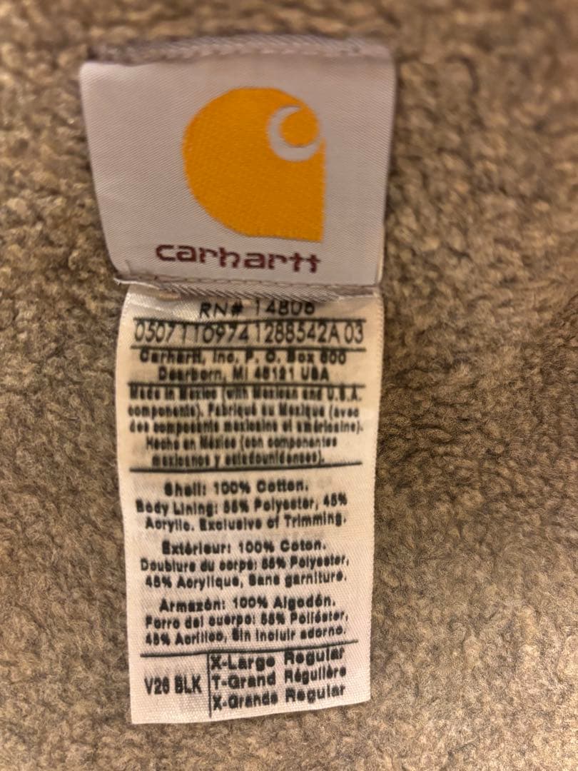 90s カーハート ダックベスト ボア size:XL