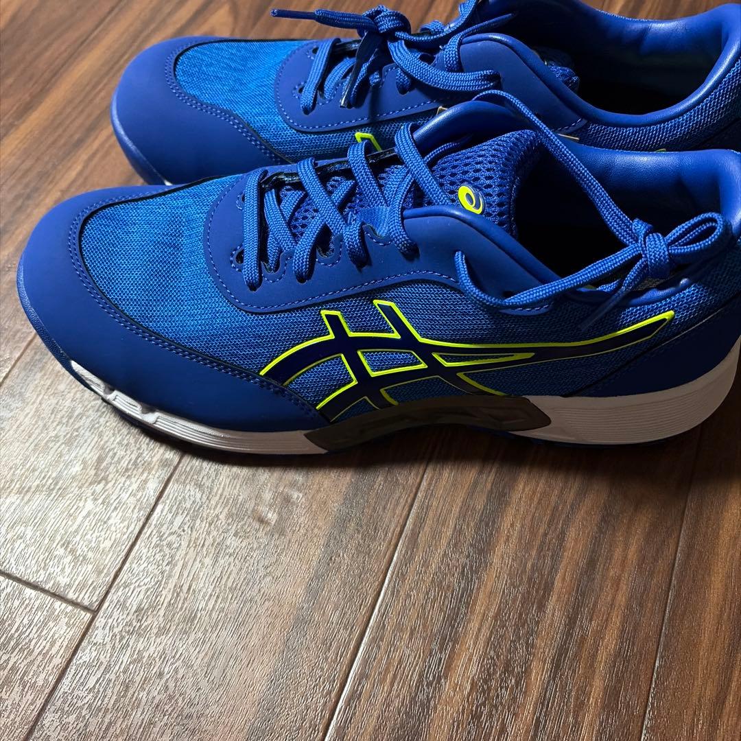 ASICS 青 メッシュ安全靴